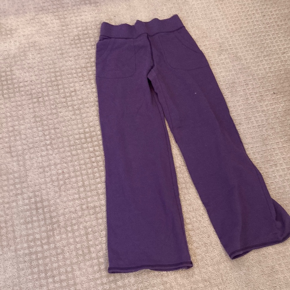Purple yoga pants!